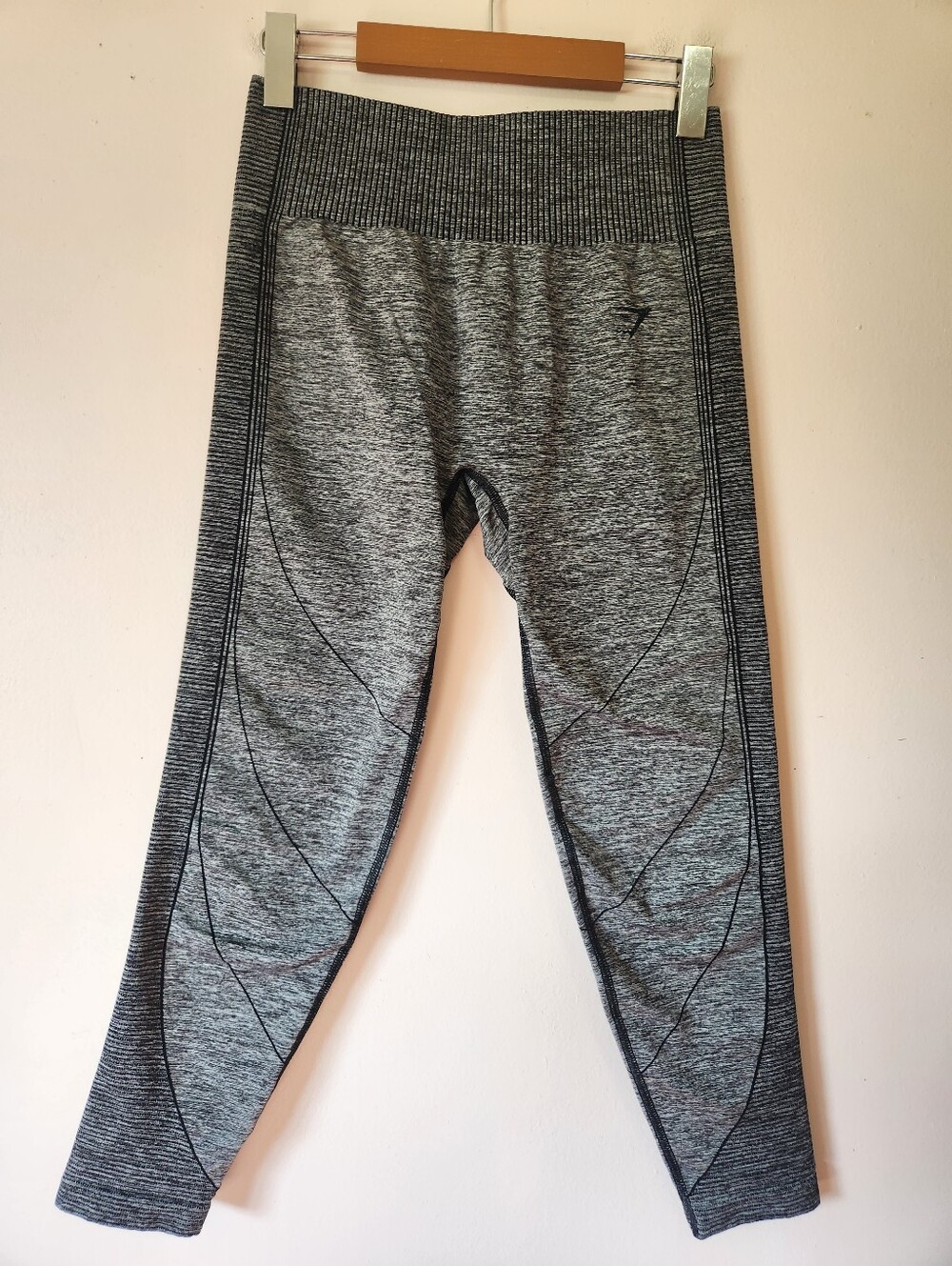 Gymshark Grey Hyper Amplify Seamless Contour High Waisted Leggings Athleisure L